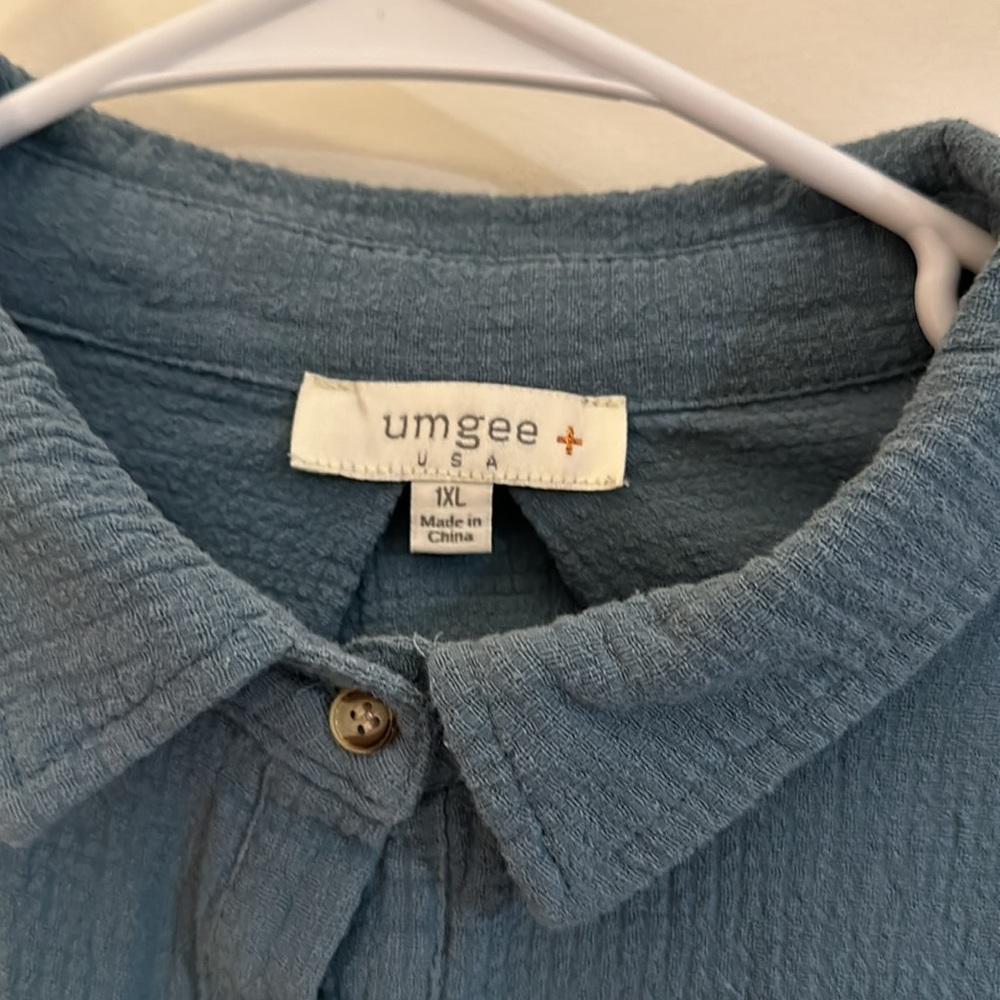 Ungee long sleeve, teal women’s shirt - Picture 2 of 8